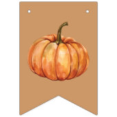 カボチャの小さな赤ちゃんシャワー バンティングフラッグ (第1の旗)