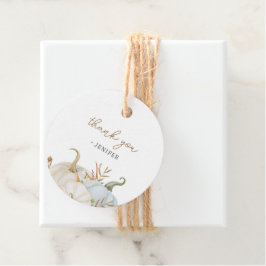 カボチャの小さな赤ちゃんシャワー フェイバータグ