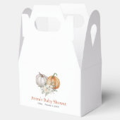 カボチャの小さな赤ちゃんシャワー フェイバーボックス (オープン)