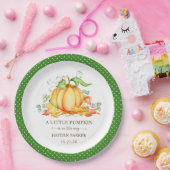 カボチャの小さな赤ちゃんシャワー ペーパープレート (パーティー)