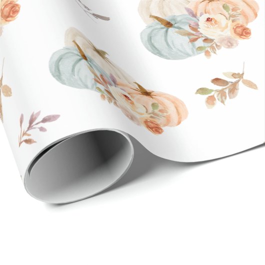 カボチャの小さな赤ちゃんシャワー ラッピングペーパー (ロールコーナー)