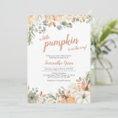 カボチャの小さな赤ちゃんシャワー 招待状 (スタンド正面)