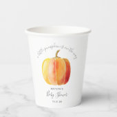 カボチャの小さな赤ちゃんシャワー 紙コップ (正面)