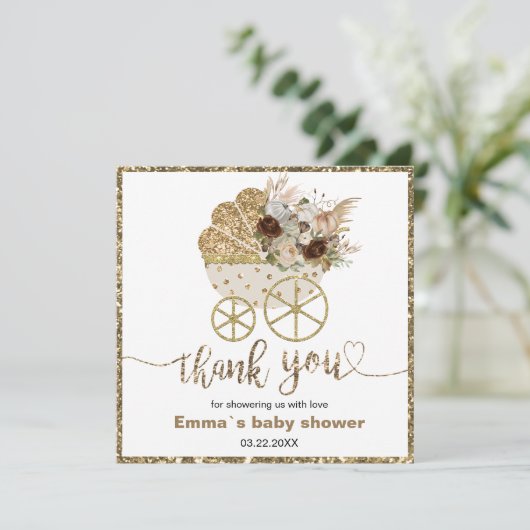 カボチャの小さな赤ん坊のシャワー感謝していユー (スタンド正面)