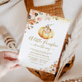 カボチャの小さな道にフローラ 招待状