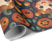 カボチャの少女 ラッピングペーパー (ロールコーナー)