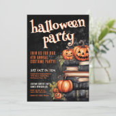 カボチャの年間カスタムハロウィンパーティー 招待状 (スタンド正面)