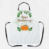 カボチャの幸せな感謝祭 エプロン (正面)