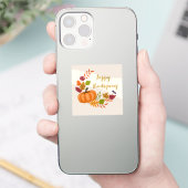 カボチャの幸せな感謝祭 シール (スマートフォン)