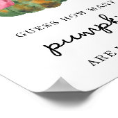 カボチャの弓 – 瓶の中にカボチャの数 ポスター (角)