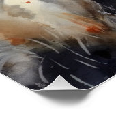 カボチャの怖いハロウィーン英語セッター ポスター (コーナー)