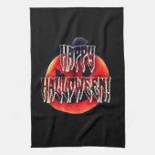 カボチャの怖がらせキッチンのタオル キッチンタオル (縦)