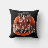 カボチャの怖がり クッション (正面)