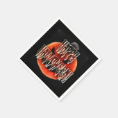 カボチャの怖がり スタンダードカクテルナプキン (角)