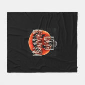 カボチャの怖がり フリースブランケット (正面(横))