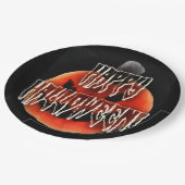 カボチャの怖がり ペーパープレート (アングル)