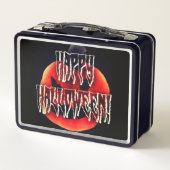 カボチャの怖がり メタルランチボックス (裏面)