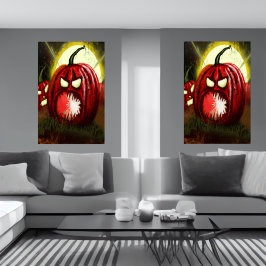 カボチャの恐怖 | AIアートポスター ポスター