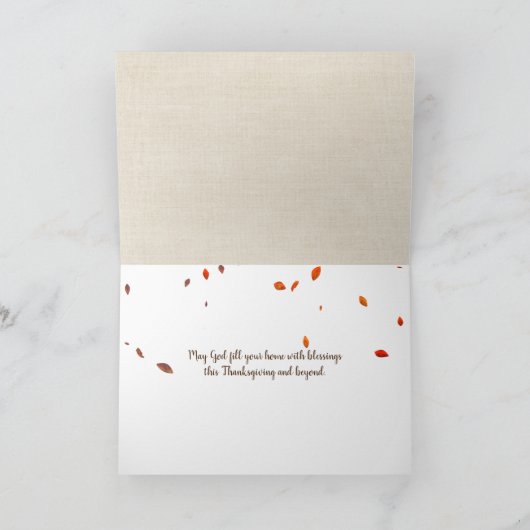 カボチャの感謝帳 カード (内部)