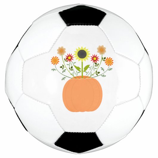 カボチャの感謝祭の花 サッカーボール (正面)