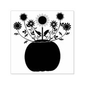 カボチャの感謝祭の花 セルフインキングスタンプ (デザイン)
