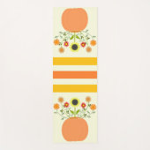 カボチャの感謝祭の花 ヨガマット (正面)