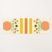 カボチャの感謝祭の花 ヨガマット (正面(横))