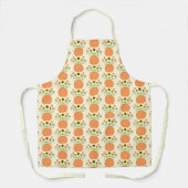 カボチャの感謝祭パターン（の模様が）ある花 エプロン (正面)