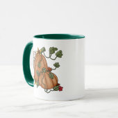 カボチャの感謝祭与え感謝していの マグカップ (正面左)