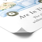 カボチャの数を推測男の赤ちゃんシャワーゲーム ポスター (角)