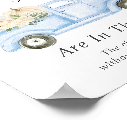 カボチャの数を推測男の赤ちゃんシャワーゲーム ポスター (角)