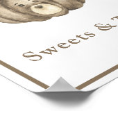 カボチャの方法ベアースイーツとベビーシャワーを扱う ポスター (角)