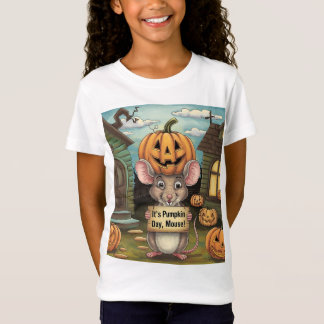 カボチャの日だネズミ！ハロウィーンTシャツ Tシャツ