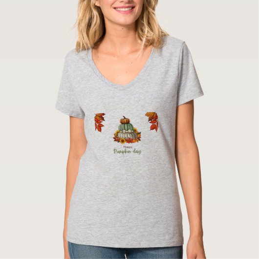カボチャの日白Tシャツ Tシャツ (正面)
