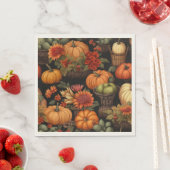 カボチャの時間、秋の色。 スタンダードランチョンナプキン (インサイチュ)