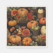 カボチャの時間、秋の色。 スタンダードランチョンナプキン (正面)