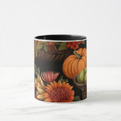 カボチャの時間、秋の色。 マグカップ (中央)