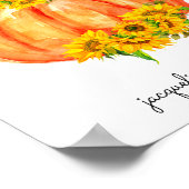 カボチャの本ギフト赤ちゃんシャワーポスター ポスター (角)