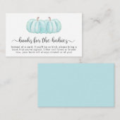 カボチャの本ベビーツインボーイズシャワー エンクロージャーカード (正面/裏面)