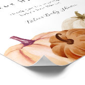 カボチャの本ベビー標識 ポスター (角)