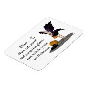 カボチャの柔軟な磁石を持つハロウィーンの妖精 マグネット (左側)