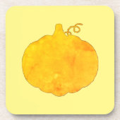 カボチャの水の絵画色 コースター (正面)