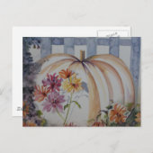 カボチャの水の色のポストカード ポストカード (正面/裏面)