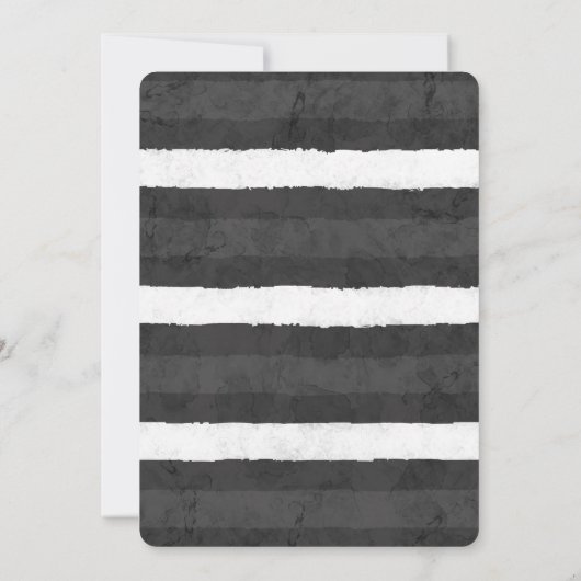 カボチャの水の色の不気味墓石ハロウィーン 招待状 (裏面)