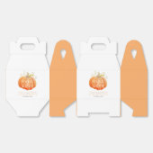 カボチャの水の色の秋のラヴ結婚ィーズ フェイバーボックス (見開き)