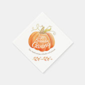 カボチャの水の色の芸術のフレンドリディンナプキン スタンダードカクテルナプキン (角)