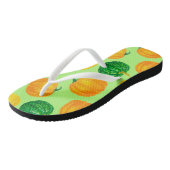 カボチャの水の色パターン2 ビーチサンダル (アングル)
