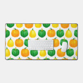 カボチャの水の色パターン デスクマット (キーボード&マウス)