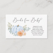 カボチャの水カラーブック男の赤ちゃん エンクロージャーカード (正面)