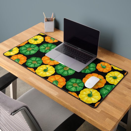 カボチャの水彩模様3 デスクマット (オフィス2)